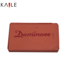 Custom Dominoes Double 6 in Plastic Box